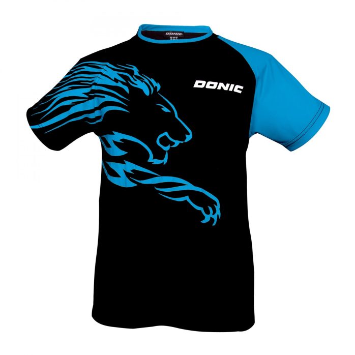 Lion t-shirt zwart-blauw